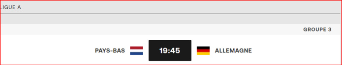 Ligue des Nations. UEFA: ce soir, Pays-Bas vs Allemagne Ligue des Nations. UEFA: ce soir, Pays-Bas vs Allemagne