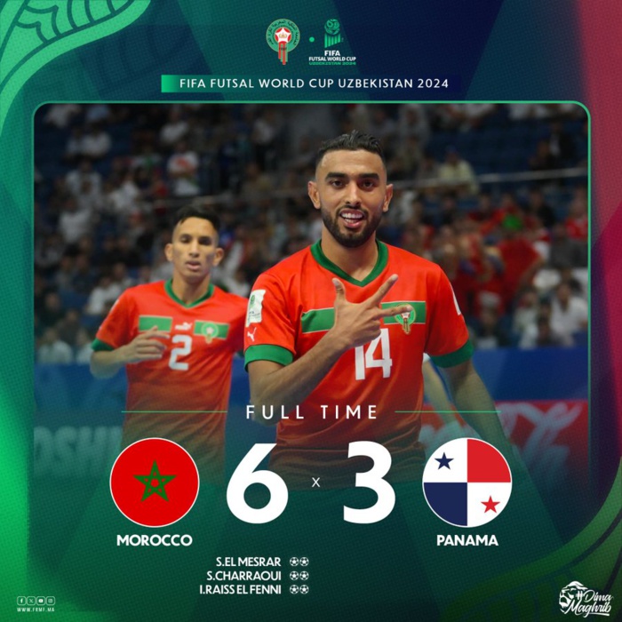 CDM Futsal 2024: Les Lions de l'Atlas qualifiés pour les 8es ! CDM Futsal 2024: Les Lions de l'Atlas qualifiés pour les 8es !