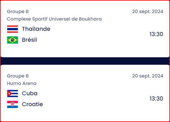 CDM Futsal 24 .J3 / Ce vendredi, 3 équipes pour un seul billet ! CDM Futsal 24 .J3 / Ce vendredi, 3 équipes pour un seul billet !