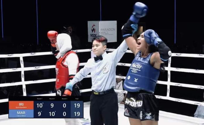 Championnat du Monde de Muay Thai : Salma Maghar (-67kg) offre l'unique médaille d'or au Maroc Championnat du Monde de Muay Thai : Salma Maghar (-67kg) offre l'unique médaille d'or au Maroc