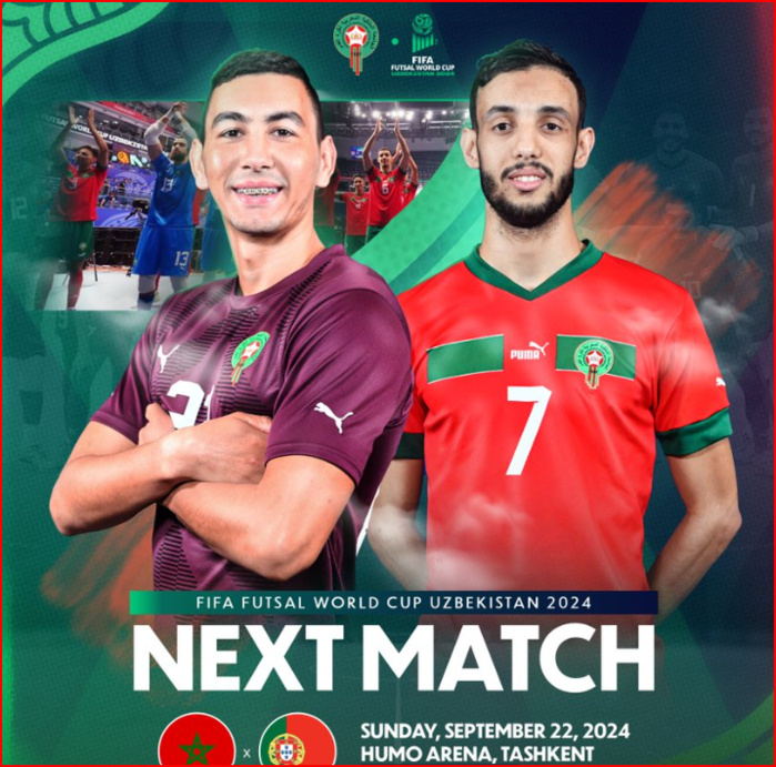CDM Futsal 24 / Ce dimanche,  Maroc-Portugal : Horaire? Chaînes ? Quels adversaires (8es) ? CDM Futsal 24 / Ce dimanche,  Maroc-Portugal : Horaire? Chaînes ? Quels adversaires (8es) ?