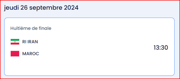 CDM Futsal 24 : Le Maroc affrontera l’Iran en 8e de finale CDM Futsal 24 : Le Maroc affrontera l’Iran en 8e de finale