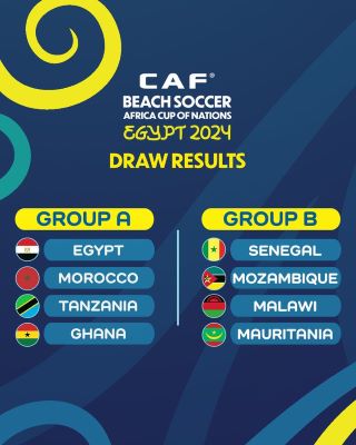 CAN Beach Soccer Egypte 24 : Le Maroc dans le groupe A CAN Beach Soccer Egypte 24 : Le Maroc dans le groupe A