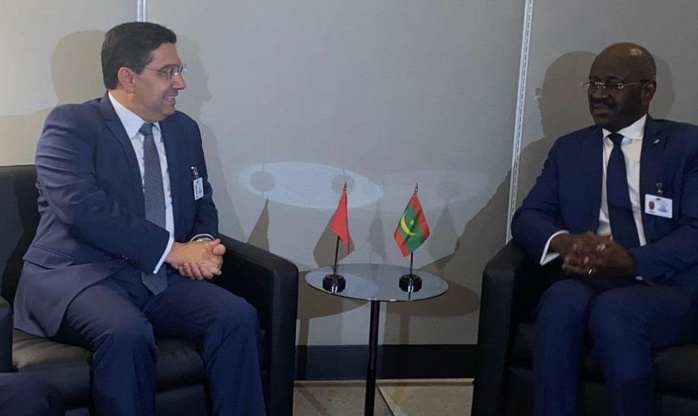 Nasser Bourita rencontre son homologue mauritanien à New York dans un contexte d'entente cordiale entre Rabat et Nouakchott Nasser Bourita rencontre son homologue mauritanien à New York dans un contexte d'entente cordiale entre Rabat et Nouakchott
