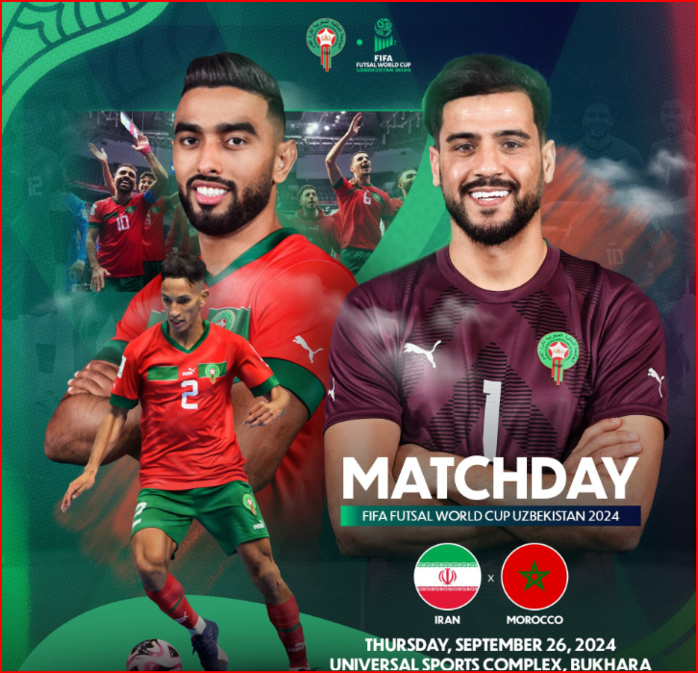 CDM Futsal 24 / Aujourd'hui, Maroc - Iran pour affronter le Brésil: Horaire ? Chaînes ? CDM Futsal 24 / Aujourd'hui, Maroc - Iran pour affronter le Brésil: Horaire ? Chaînes ?