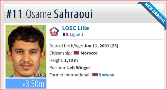 FRMF : Oussama Sahraoui change sa nationalité sportive FRMF : Oussama Sahraoui change sa nationalité sportive