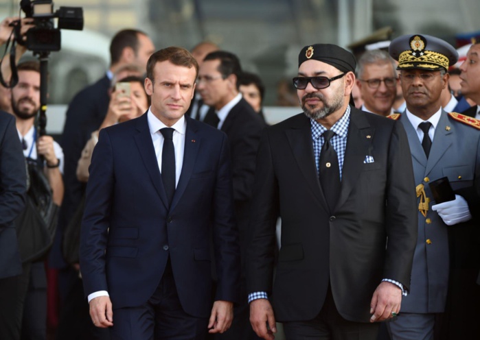 SM le Roi Mohammed VI recevant Macron lors de sa visite au Maroc. ph. archives. SM le Roi Mohammed VI recevant Macron lors de sa visite au Maroc. ph. archives.