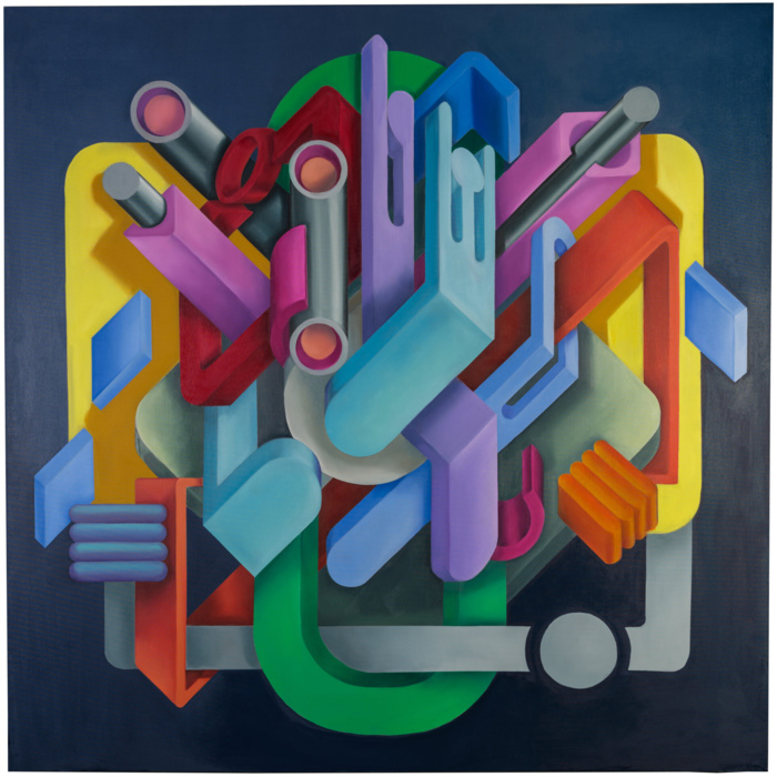 « Where the Lions Weep », huile sur toile, 160 x 160 cm, 2024. « Where the Lions Weep », huile sur toile, 160 x 160 cm, 2024.