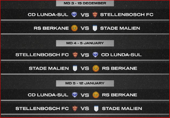 CCAF /  J1: La RSB face à Lunda Sul le 27/11 à Berkane CCAF /  J1: La RSB face à Lunda Sul le 27/11 à Berkane