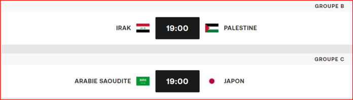 Qualifs. CDM 26. Asie : deux belles affiches ce jeudi ! Qualifs. CDM 26. Asie : deux belles affiches ce jeudi !