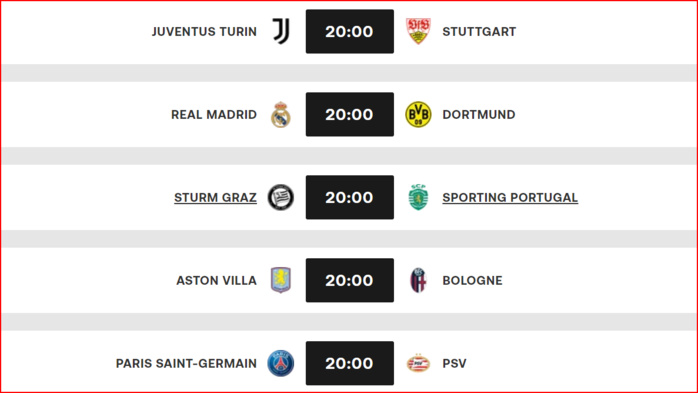 LDC. J3 : Hakimi vs Saibari ce soir LDC. J3 : Hakimi vs Saibari ce soir