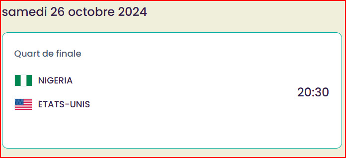 CDM Féminine U17: Nigéria-Etats Unis ce soir pour une place en demi-finales CDM Féminine U17: Nigéria-Etats Unis ce soir pour une place en demi-finales