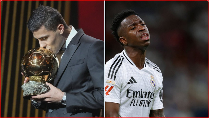 Ballon d'Or 24/Classement : Seulement 41 points ont séparé Rodri de Vinicius ! Ballon d'Or 24/Classement : Seulement 41 points ont séparé Rodri de Vinicius !