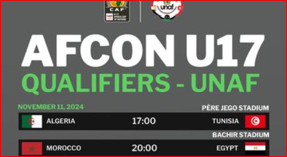 Qualifs . CAN .UNAF U17 / Ce soir, Maroc-Egypte: Horaire? Chaîne? Qualifs . CAN .UNAF U17 / Ce soir, Maroc-Egypte: Horaire? Chaîne?