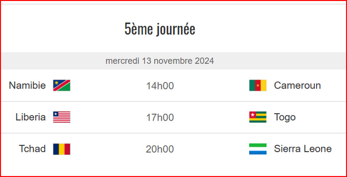 Qualifs. CAN Maroc 25 / J5 : 24 matchs au programme dont Gabon-Maroc  Qualifs. CAN Maroc 25 / J5 : 24 matchs au programme dont Gabon-Maroc