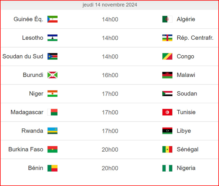 Qualifs. CAN Maroc 25 / J5 : 24 matchs au programme dont Gabon-Maroc  Qualifs. CAN Maroc 25 / J5 : 24 matchs au programme dont Gabon-Maroc