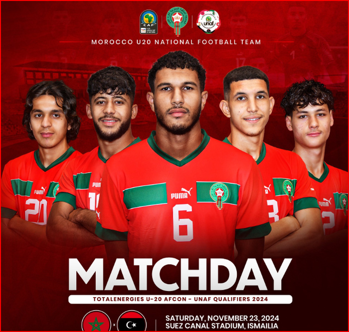UNAF U20 / Maroc-Libye ce samedi : Horaire? Chaînes? UNAF U20 / Maroc-Libye ce samedi : Horaire? Chaînes?