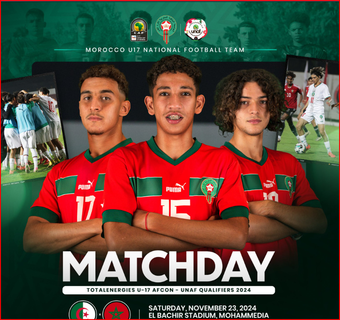 UNAF U17/ Cet après-midi, un intense Maroc-Algérie : Horaire? Chaînes ? UNAF U17/ Cet après-midi, un intense Maroc-Algérie : Horaire? Chaînes ?