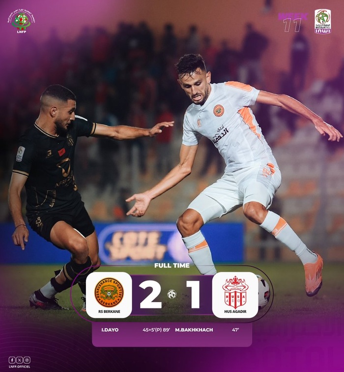 Botola D1.J11: La RSB persiste et signe ! Botola D1.J11: La RSB persiste et signe !