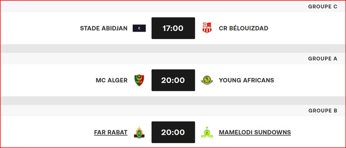 LDC. CAF. J2 / Samedi prochain, AS FAR-Mamelodi et Maniema-Raja : Horaires ? LDC. CAF. J2 / Samedi prochain, AS FAR-Mamelodi et Maniema-Raja : Horaires ?