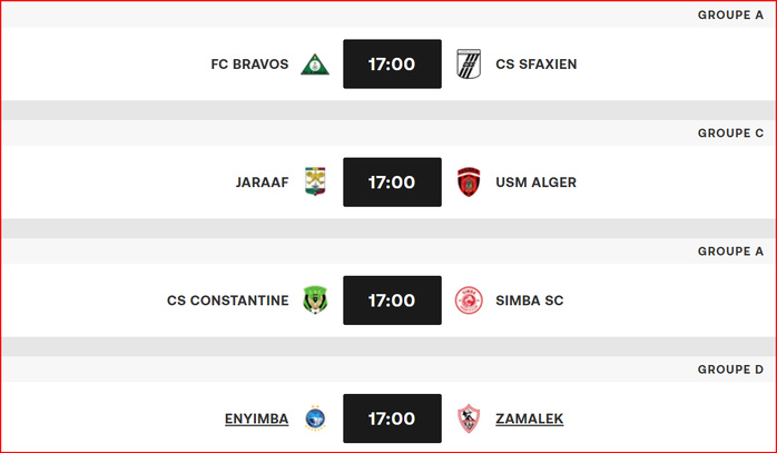CCAF. J2 / Dimanche prochain, Stellenbosch FC-RSB : Horaire ? CCAF. J2 / Dimanche prochain, Stellenbosch FC-RSB : Horaire ?