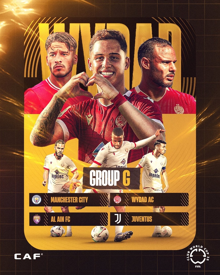 Club World Cup FIFA 2025 : Le Wydad dans le groupe G avec City, Juventus et Al Ain de Rahimi Club World Cup FIFA 2025 : Le Wydad dans le groupe G avec City, Juventus et Al Ain de Rahimi
