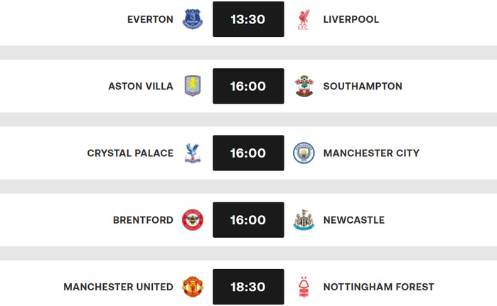 PL. J15 : Le derby de Liverpool en ouverture (13h00) PL. J15 : Le derby de Liverpool en ouverture (13h00)