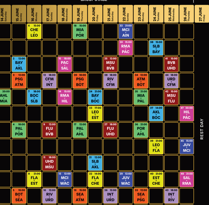 FIFA World Cup 25: Le programme du Wydad FIFA World Cup 25: Le programme du Wydad