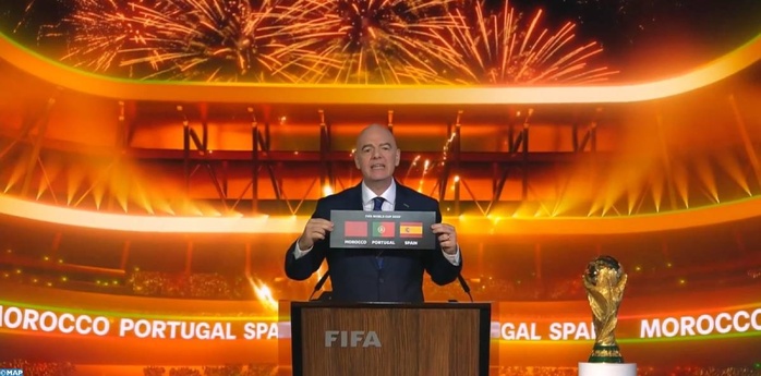 Congrès de la FIFA : Maroc, Espagne et Portugal OFFICIELLEMENT co-organisateurs du Mondial 2030 Congrès de la FIFA : Maroc, Espagne et Portugal OFFICIELLEMENT co-organisateurs du Mondial 2030