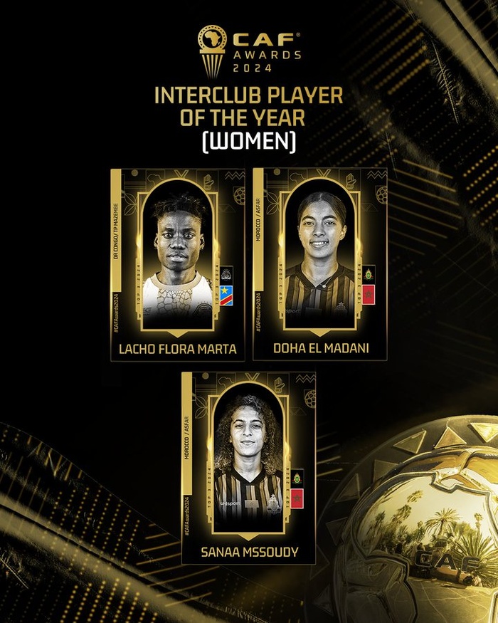 CAF Awards 2024: Les listes finales des nominés commencent à tomber  CAF Awards 2024: Les listes finales des nominés commencent à tomber