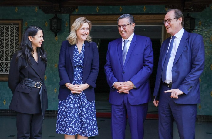 Akhannouch s'entretient avec la Présidente de l’Assemblée nationale française Akhannouch s'entretient avec la Présidente de l’Assemblée nationale française