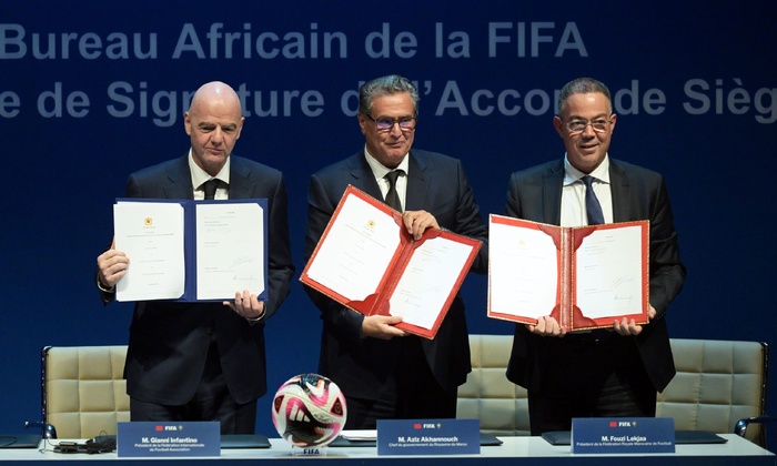 Le Maroc abrite officiellement le Bureau Afrique de la FIFA  Le Maroc abrite officiellement le Bureau Afrique de la FIFA