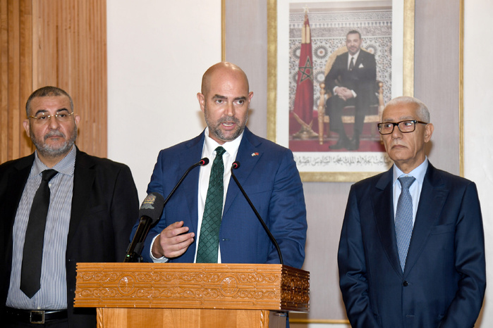 Le président de la Knesset, Amir Ohana, à Rabat lors d'une visite officielle, en juin 2023. Le président de la Knesset, Amir Ohana, à Rabat lors d'une visite officielle, en juin 2023.