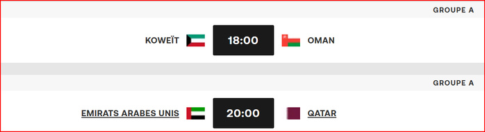 26e Coupe du Golfe des Nations 24: Le coup d'envoi donné ce samedi 26e Coupe du Golfe des Nations 24: Le coup d'envoi donné ce samedi