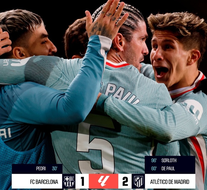 Liga : L’Atlético réalise le holdup de fin d’année à Barcelone ce samedi soir ! Liga : L’Atlético réalise le holdup de fin d’année à Barcelone ce samedi soir !