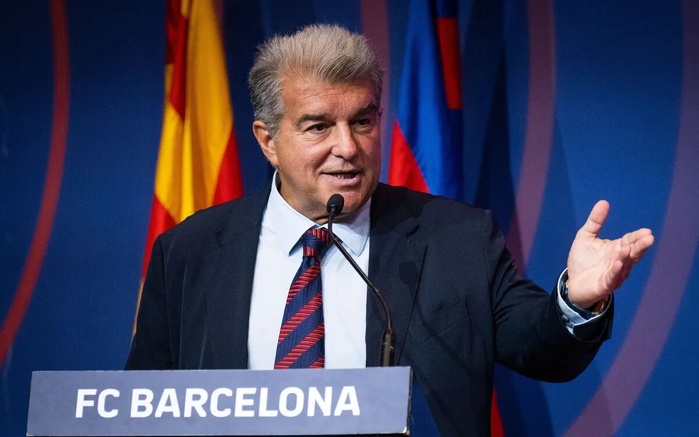Joan Laporta, président du FC Barcelone. Joan Laporta, président du FC Barcelone.