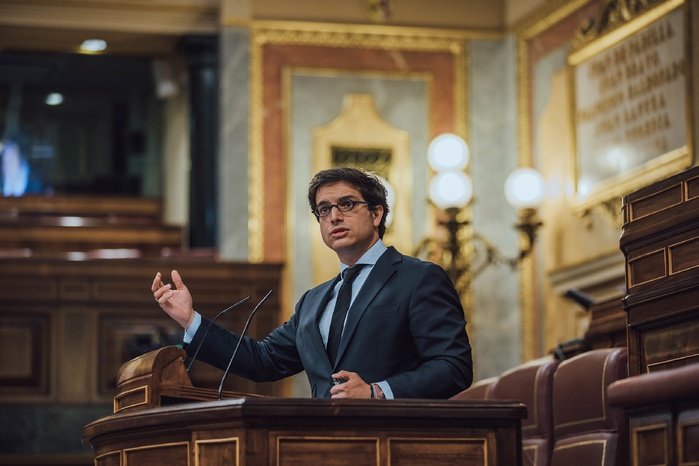 Le secrétaire général du groupe parlementaire Vox au Congrès des députés, José María Figaredo. Le secrétaire général du groupe parlementaire Vox au Congrès des députés, José María Figaredo.