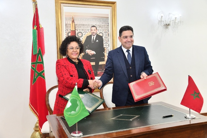 Bourita reçoit la DG de l'Agence de développement de l'UA Bourita reçoit la DG de l'Agence de développement de l'UA