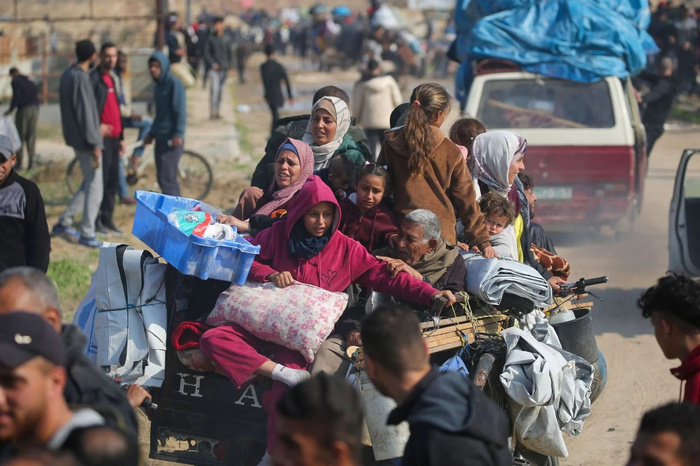 Déplacés à Gaza: une marée humaine en route vers le nord du territoire palestinien Déplacés à Gaza: une marée humaine en route vers le nord du territoire palestinien