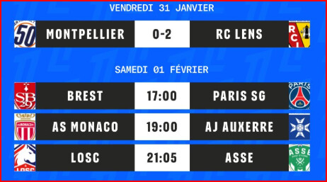 Ligue1. J20 / PSG-Brest: l’affiche de l'après-midi, avec un Marocain à la VAR Ligue1. J20 / PSG-Brest: l’affiche de l'après-midi, avec un Marocain à la VAR