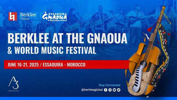 Essaouira : Inscriptions ouvertes pour la 2e édition de « Berklee at Gnaoua and World Music Festival » Essaouira : Inscriptions ouvertes pour la 2e édition de « Berklee at Gnaoua and World Music Festival »