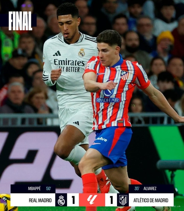 Liga : Le derby de Madrid s'achève sur un nul Liga : Le derby de Madrid s'achève sur un nul