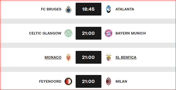 Barrages .Ligue des champions : Monaco - Benfica, une des affiches de la soirée ! Barrages .Ligue des champions : Monaco - Benfica, une des affiches de la soirée !