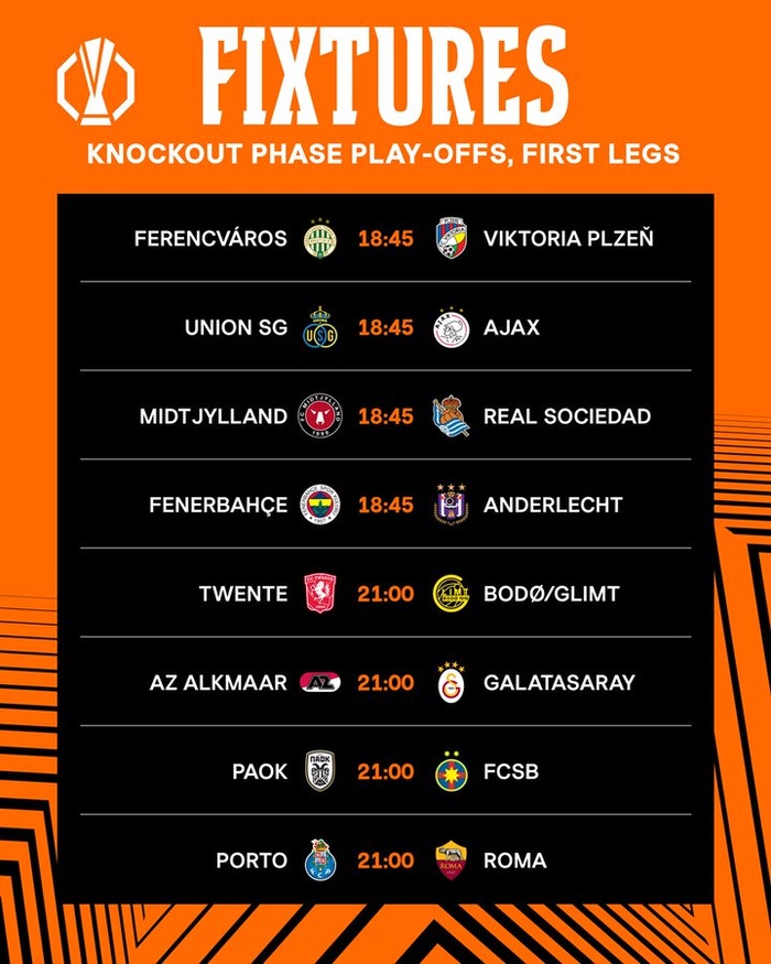 UEFA Europa league: Ce soir, l’aller des barrages pour les huitièmes UEFA Europa league: Ce soir, l’aller des barrages pour les huitièmes