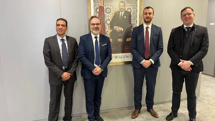 Pierre-Frédéric Billet, Ghali Skalli, Patrick Polge et Zacaria Reddad lors de leur rencontre en février 2025 Pierre-Frédéric Billet, Ghali Skalli, Patrick Polge et Zacaria Reddad lors de leur rencontre en février 2025