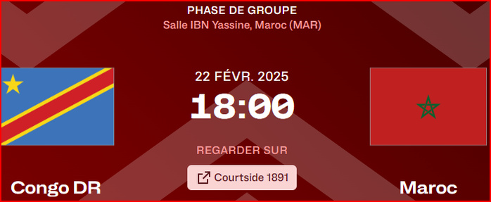 Qualifs. Afrobasket 25: Mission trop difficile pour les Lions face aux Léopards, ce samedi, à la salle Ibn Yassine ! (BeIN 6) Qualifs. Afrobasket 25: Mission trop difficile pour les Lions face aux Léopards, ce samedi, à la salle Ibn Yassine ! (BeIN 6)