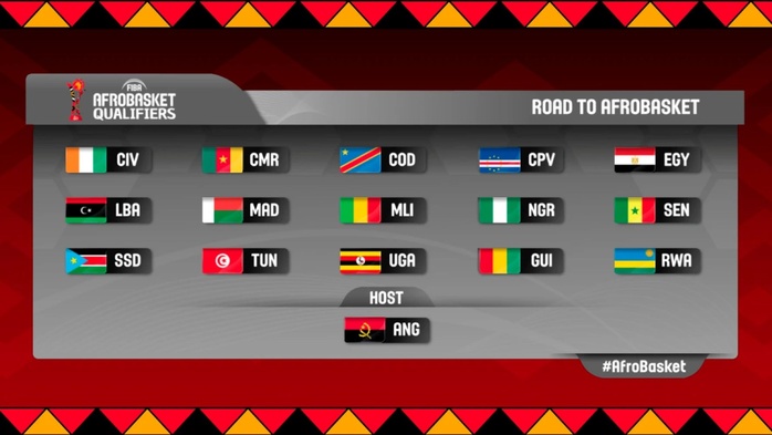 Afrobasket Angola 25: Les seize nations qualifiées Afrobasket Angola 25: Les seize nations qualifiées