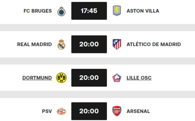 LDC. 8es de finale aller / Real - Atlético: La grande affiche de de la soirée ! LDC. 8es de finale aller / Real - Atlético: La grande affiche de de la soirée !