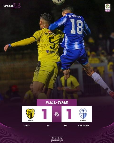 Botola D1/J24: Le MAS perd deux points, l’IRT en gagne un  ! Botola D1/J24: Le MAS perd deux points, l’IRT en gagne un  !