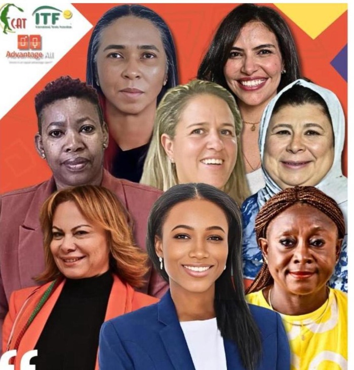 Les dames de la CAT avec en haut (à droite) la Marocaine Dalale Lachkar. Les dames de la CAT avec en haut (à droite) la Marocaine Dalale Lachkar.